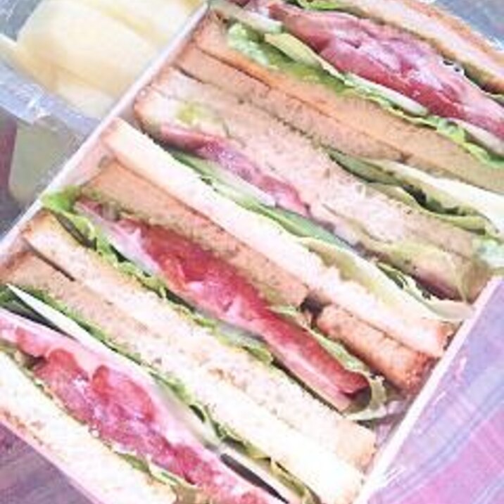 ラウンド食パンでサンドイッチ ハム トマトサンド レシピ 作り方 By かずごん1111 楽天レシピ ラウンド食パンでサンドイッチ ハム トマトサンド レシピ 作り方 By かずごん1111 楽天レシピ